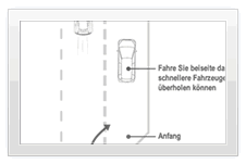 Überholspuren / Ausweichspuren: